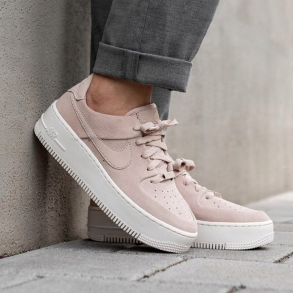 Blush Air Force 1 Sneakers
